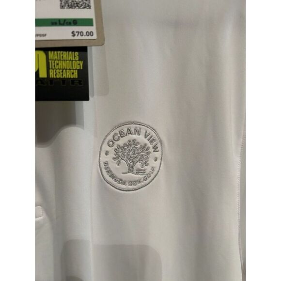 Puma Mens Large White Golf Polo Shirt Performance Stretch NWT SP - Picture 3 of 5